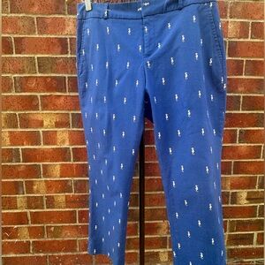 Banana Republic Hampton Fit Pants Whimsical Preppy Golf Collectible Novelty 8